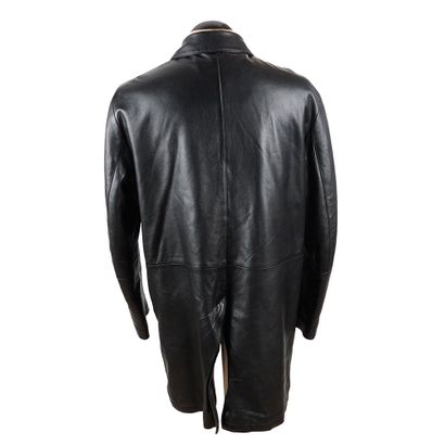 STRELLSON
Lined black leather winter coat.
Size...