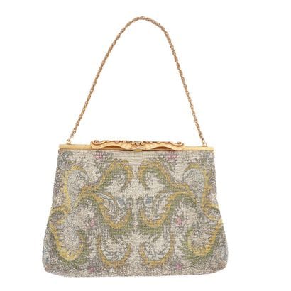 SAC VINTAGE 
Sac à main de billes perlées...