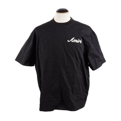 AMIRI 
Pull noir avec logotype brodé au fil...