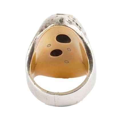 BASSANI, OR, ARGENT, DIAMANTS
Bague Bassani...