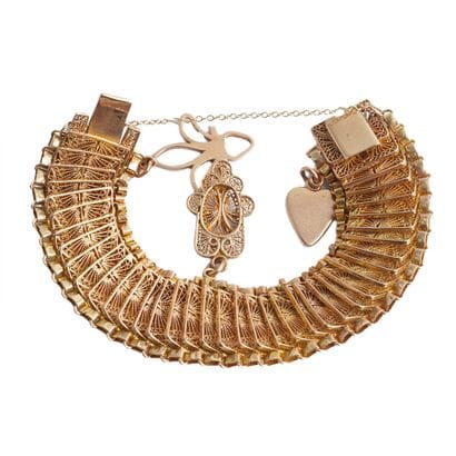 OR 14K / 14K GOLD
Bracelet large ségmenté...