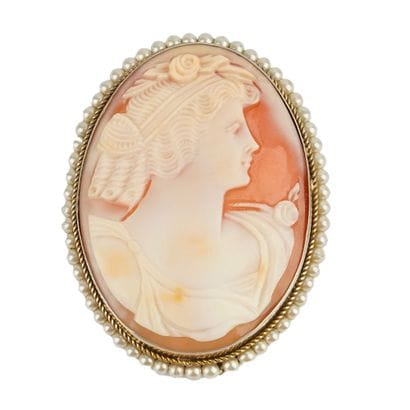 CAMÉE / CAMEO
Ancien camée en argent 800...