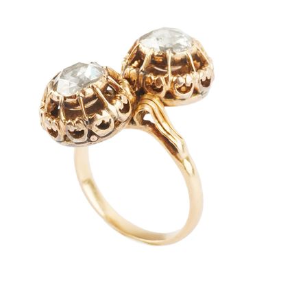 OR 17K, DIAMANTS / GOLD 17K , DIAMONDS
Bague...