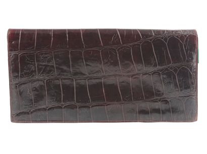 LA BENCI
Sac enveloppe en cuir marron façon...