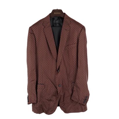 GUCCI
Complet marron et noir. 
Veste tailleur...