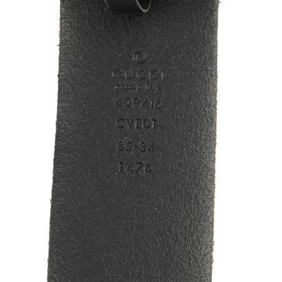 GUCCI
Ceinture Gucci en cuir noir, boucle...