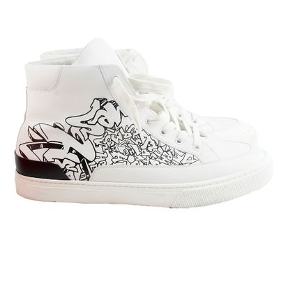 HERMÈS
Baskets Hermès District en cuir blanc...
