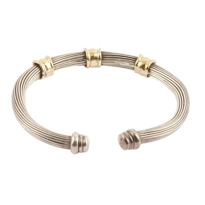 ARGENT, OR / SILVER, GOLD
Bracelet ouvert...
