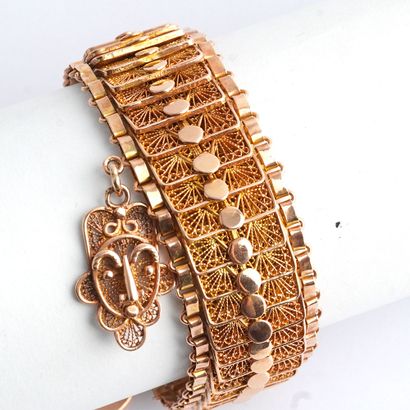 OR 14K / 14K GOLD
Bracelet large ségmenté...