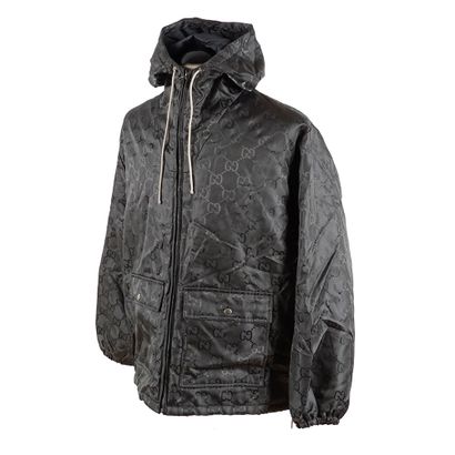 GUCCI
Manteau à capuche gris foncé GG
Taille...