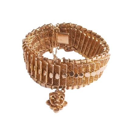 OR 14K / 14K GOLD
Bracelet large ségmenté...