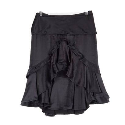 YVES SAINT LAURENT
Black lined silken skirt...