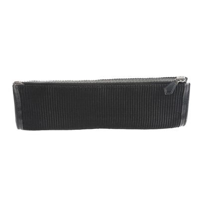 HERMÈS
Hermès clutch in black canvas, black...