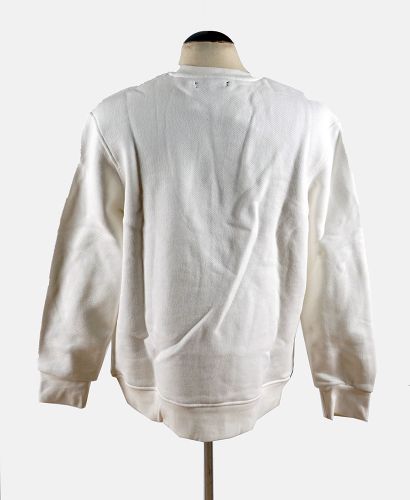 AMIRI
Chandail en cotton ouaté blanc à décor...