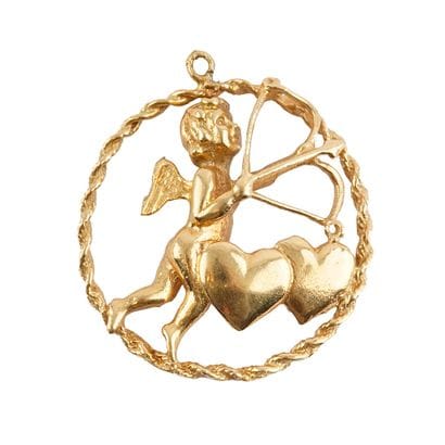 OR 14K / 14K GOLD
Pendentif rond en or jaune...