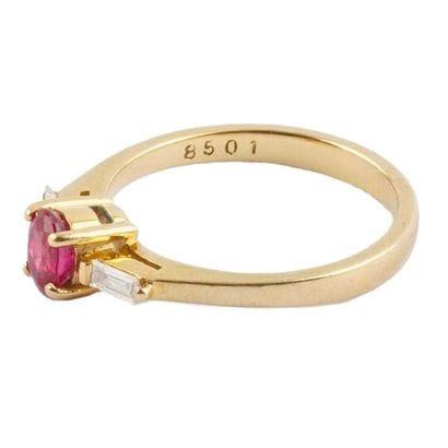 OR 18K, RUBIS, DIAMANTS / 18K GOLD, RUBY,...