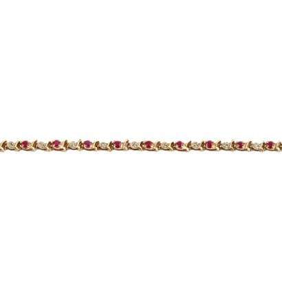OR 10K, RUBIS, DIAMANTS / 10K GOLD, RUBIES,...