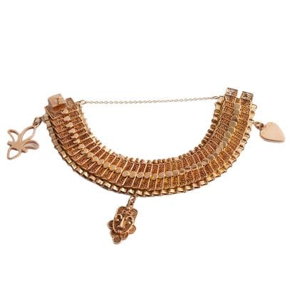 OR 14K / 14K GOLD
Bracelet large ségmenté...