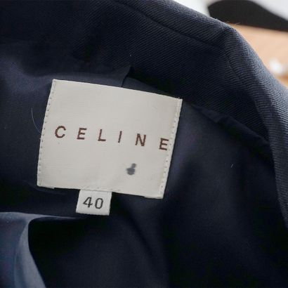 CELINE
Navy blue tailored jacket fastened...