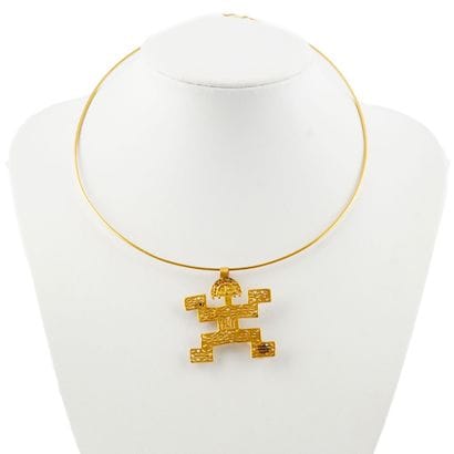 COLLIER 
Collier en plaqué or.