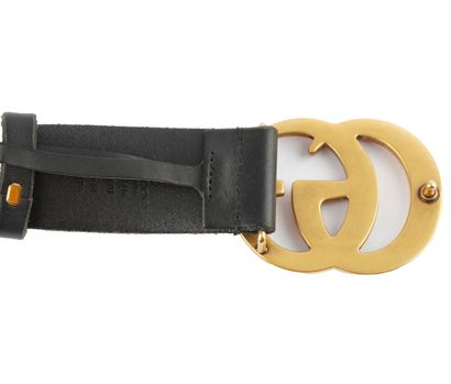 GUCCI
Ceinture Gucci en cuir noir, boucle...