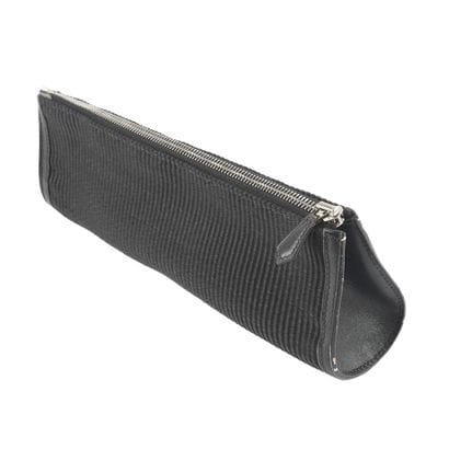 HERMÈS
Hermès clutch in black canvas, black...