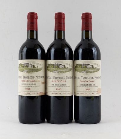 Château Troplong Mondot 1995 - 3 bouteil...