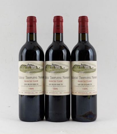 Château Troplong Mondot 1995 - 3 bouteil...