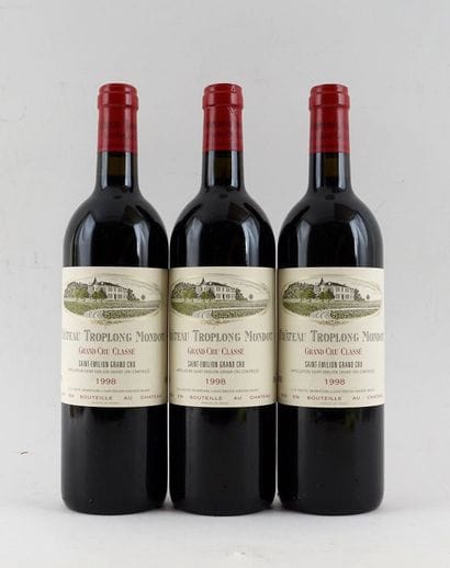 Château Troplong Mondot 1998 - 3 bouteil...