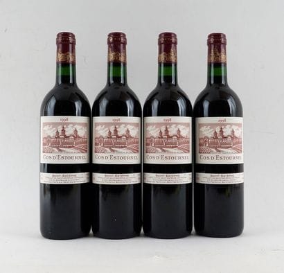 Château Cos d'Estournel 1998 - 4 bouteil...