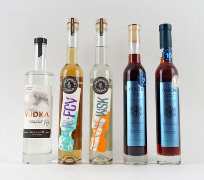 Spirit Vodka Eau de vie de bleuet microdistillé...