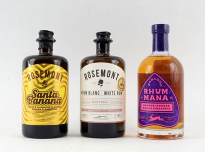 Rosemont Santa Banana rhum à la banane flambée...