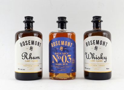 Rosemont rhum 5 ans 
Niveau A
1 bouteille...