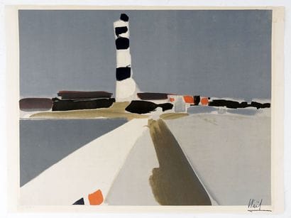 DE STAËL, Nicolas (1914-1955) 
Le Phare (1952)
Lithograph
Signed...