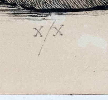 JOUVE, Paul (1878-1973) 
Tigre
Lithographi
Signed...