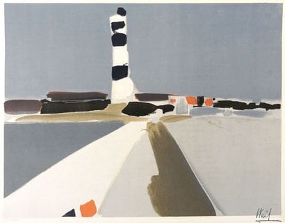 DE STAËL, Nicolas (1914-1955) 
Le Phare (1952)
Lithograph
Signed...