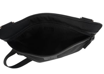 GUCCI
Messenger bag in black canvas and leather,...