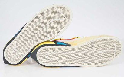 NIKE 
Off-white leather Blazer Low sneakers...
