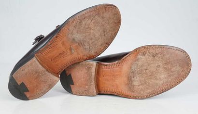CHURCH'S
Brown leather Lambourn monkstrap...