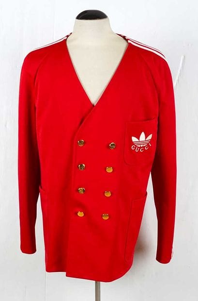 GUCCI X ADIDAS
Red double-breasted tailored...