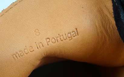 MR. P
Black suede derbies. 
Men's size 8