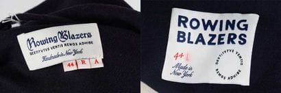 ROWING BLAZERS 
Set of two dark blue blazers....