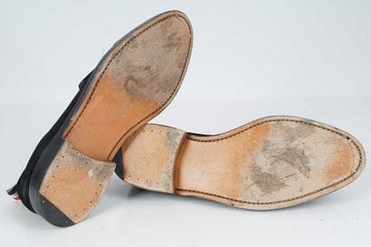 THOM BROWNE
Hector black velvet loafers with...