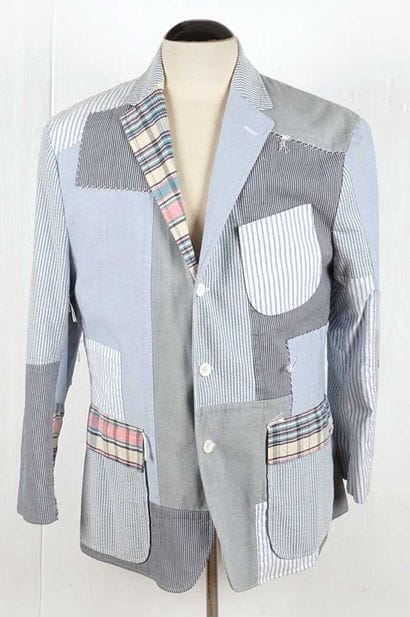 RALPH LAUREN
Blue Polo patchwork blazer with...