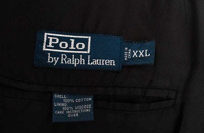 RALPH LAUREN
Black velvet blazer with satin...