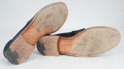 CHURCH'S 
Blue leather penny loafers. 
Men's...
