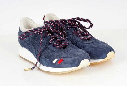 ASICS X KITH X MONCLER
Blue suede Gel Lyte...