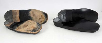 BARNEYS NEW YORK
Two pairs of black leather...