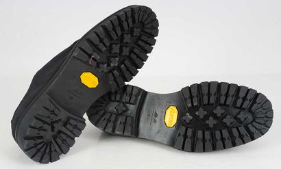 MR. P
Black suede derbies. 
Men's size 8