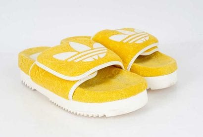 ADIDAS X GUCCI
Yellow terry cloth platform...